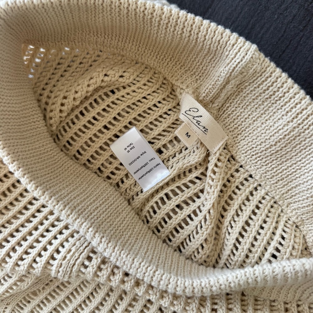 Elan Open Knit Cover-Up Pants - Picture 6 of 6